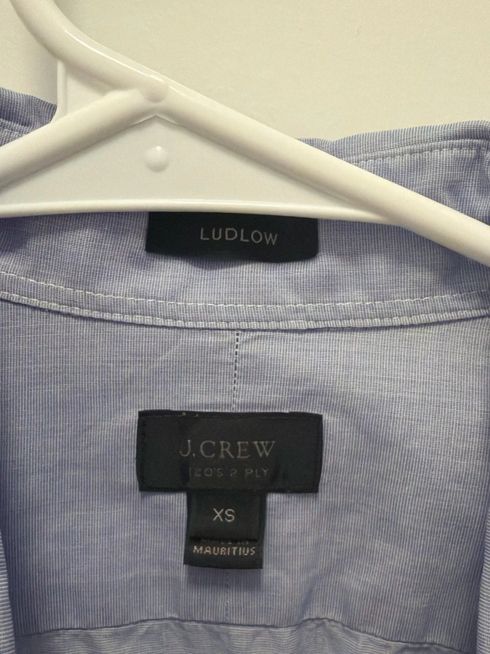 J. Crew Light Blue Button-Up Shirt Jacket